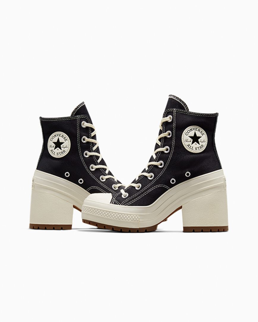 Tenis Converse Chuck 70 De Luxe Heel Cano Alto Feminino Pretas | PT V09P180